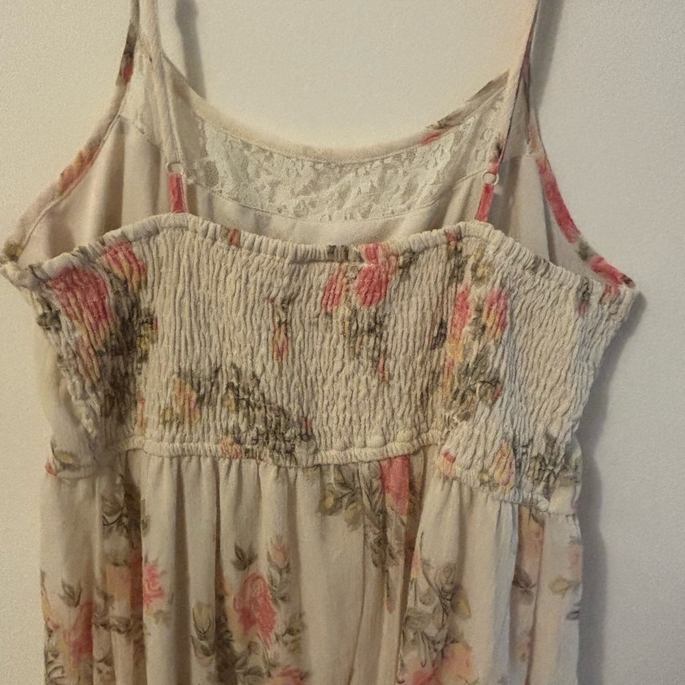 Band of Gypsies Cream Sundress with Spaghetti Straps Size L - Picture 4 of 10